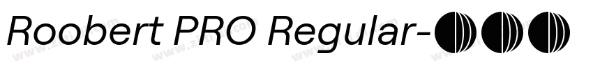 Roobert PRO Regular字体转换